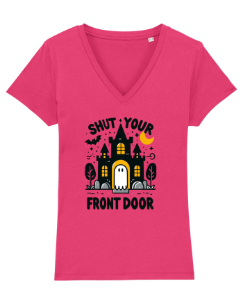Shut your front door - cute yellow  ghost Raspberry