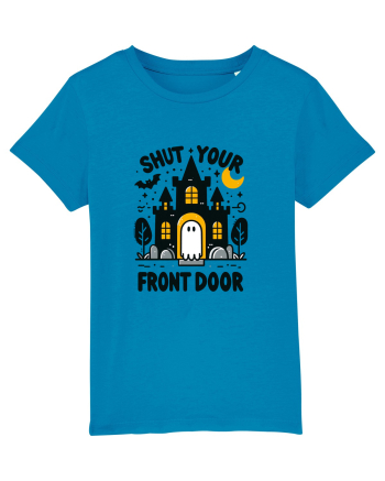 Shut your front door - cute yellow  ghost Azur