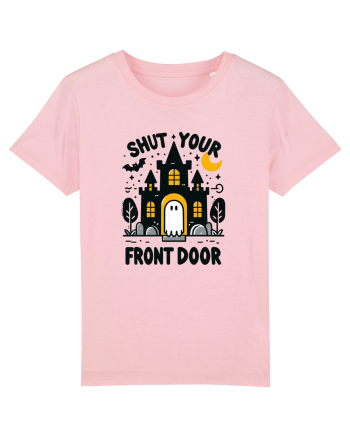 Shut your front door - cute yellow  ghost Cotton Pink