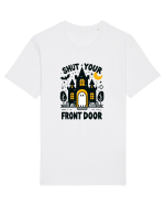 Shut your front door - cute yellow  ghost Tricou mânecă scurtă Unisex Rocker