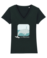 I'm Whale, Thanks! Tricou mânecă scurtă guler V Damă Evoker