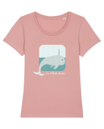 I'm Whale, Thanks! Tricou mânecă scurtă guler larg fitted Damă Expresser