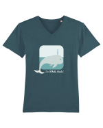 I'm Whale, Thanks! Tricou mânecă scurtă guler V Bărbat Presenter