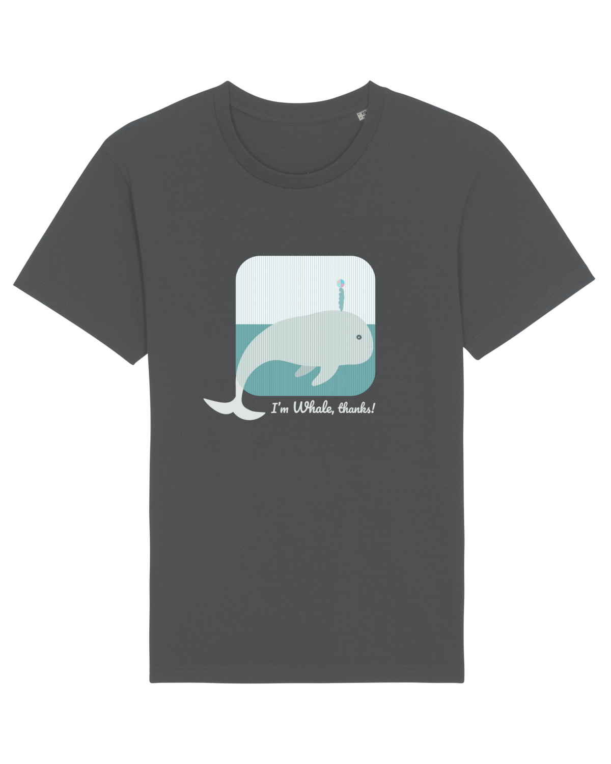 Tricou mânecă scurtă Unisex Rocker Anthracite