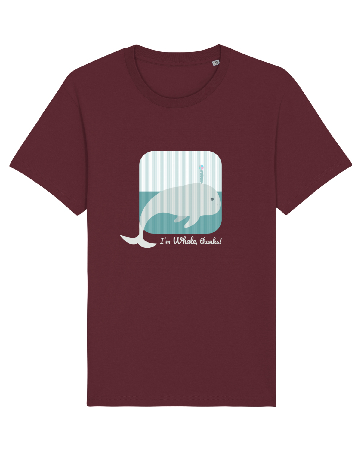 Tricou mânecă scurtă Unisex Rocker Burgundy