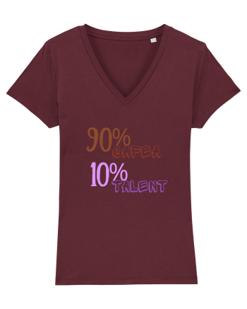 90% Cafea, 10%talent Burgundy
