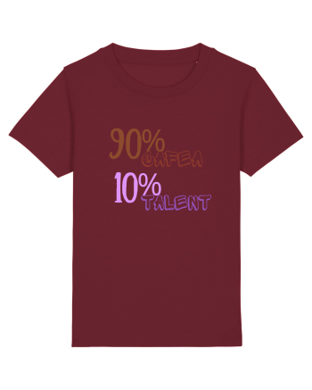 90% Cafea, 10%talent Burgundy