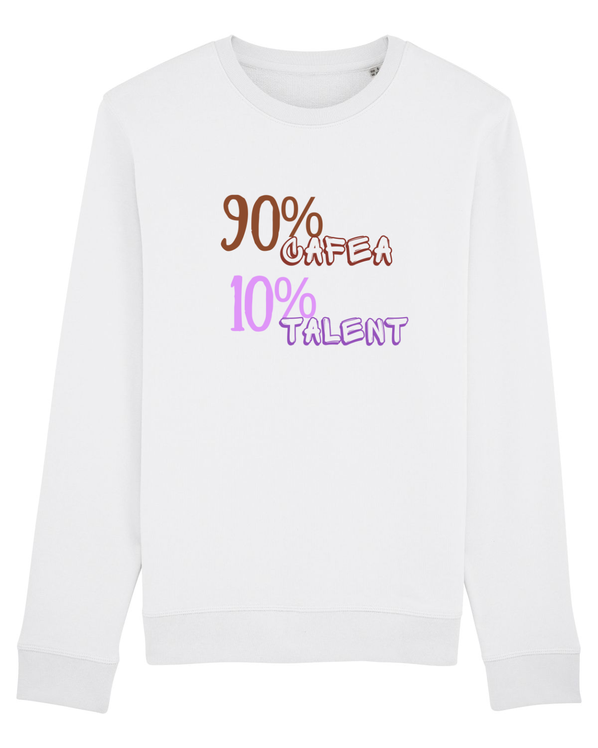 Bluză mânecă lungă Unisex Rise White