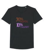 90% Cafea, 10%talent Tricou mânecă scurtă guler larg Bărbat Skater