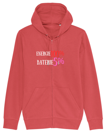 Energie 100%,Baterie  5% Carmine Red