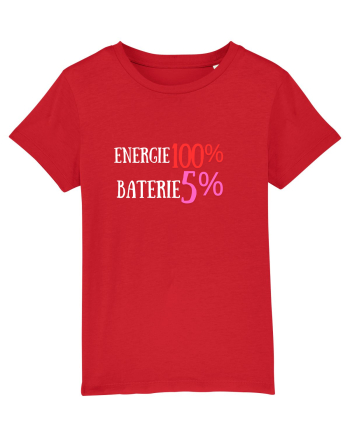 Energie 100%,Baterie  5% Red