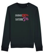 Energie 100%,Baterie  5% Bluză mânecă lungă Unisex Rise