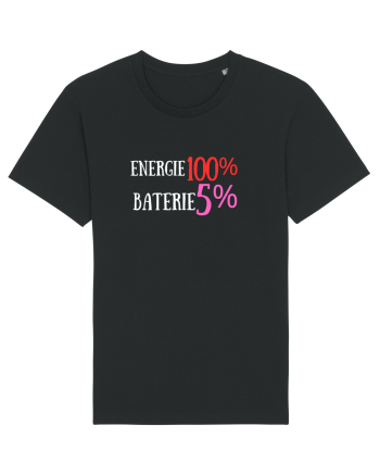 Energie 100%,Baterie  5% Black