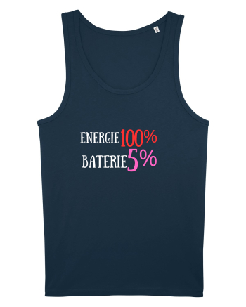 Energie 100%,Baterie  5% Navy