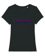 Soluție universala  Tricou mânecă scurtă guler larg fitted Damă Expresser