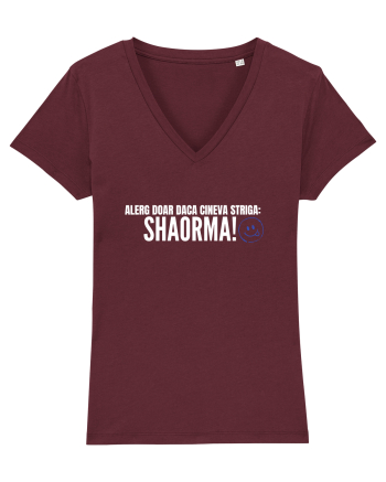 Alerg doar daca cineva striga SHAORMA  Burgundy