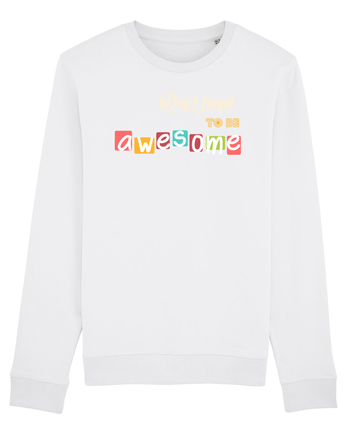 Bluză mânecă lungă Unisex Rise White