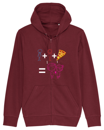 Tu+eu+pizza=love Burgundy