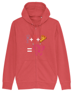 Tu+eu+pizza=love Hanorac cu fermoar Unisex Connector