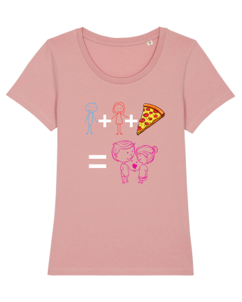 Tu+eu+pizza=love Canyon Pink