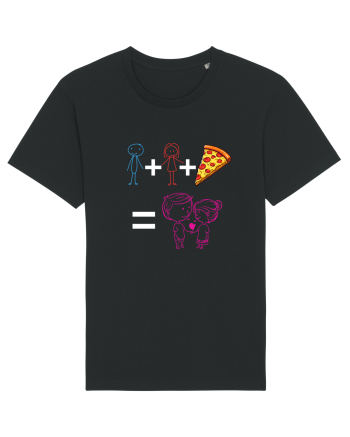 Tu+eu+pizza=love Black