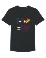 Tu+eu+pizza=love Tricou mânecă scurtă guler larg Bărbat Skater