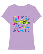 Am figuri Tricou mânecă scurtă guler larg fitted Damă Expresser