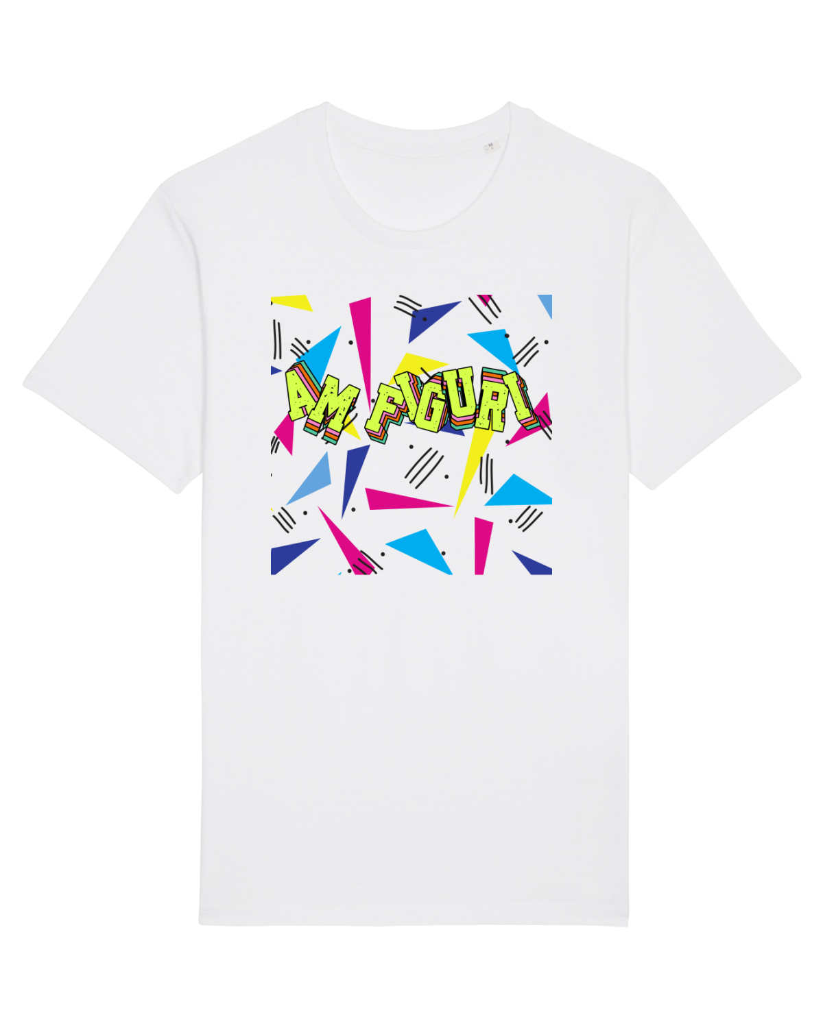 Tricou mânecă scurtă Unisex Rocker White