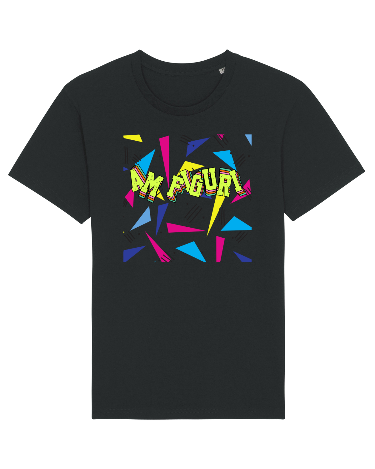 Tricou mânecă scurtă Unisex Rocker Black