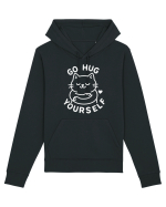 Go hug yourself - White cat style Hanorac Unisex Drummer