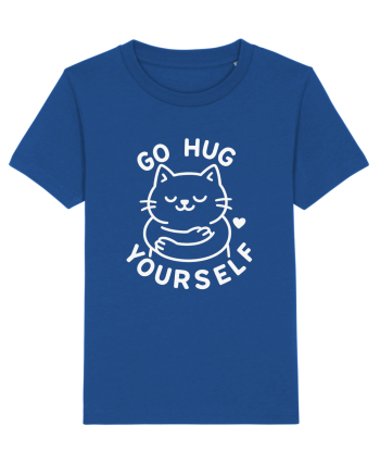 Go hug yourself - White cat style Majorelle Blue