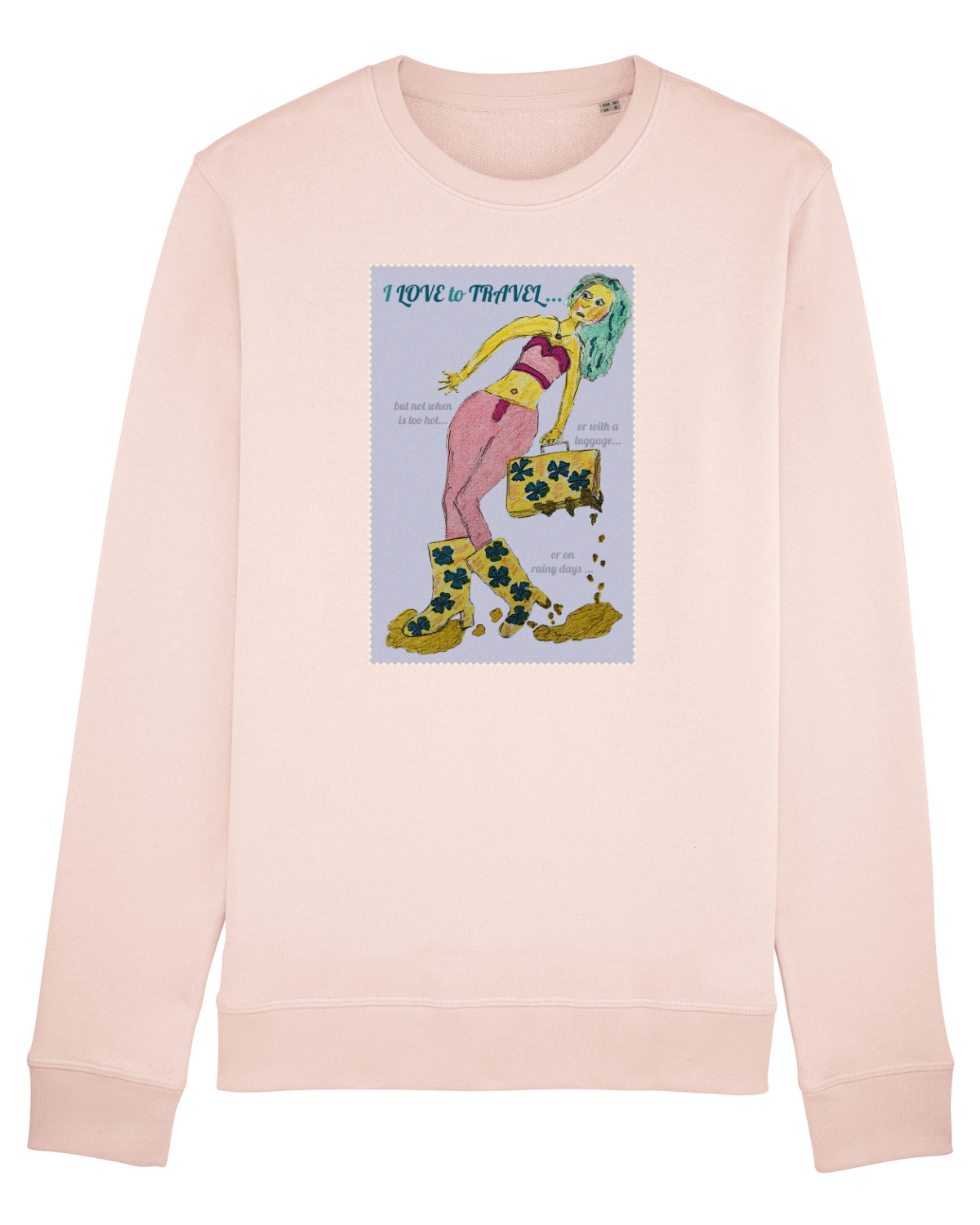Bluză mânecă lungă Unisex Rise Candy Pink