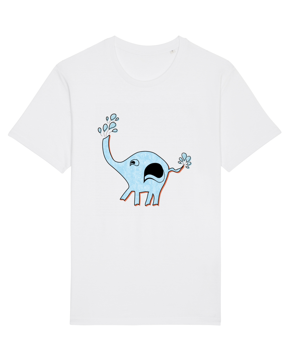 Tricou mânecă scurtă Unisex Rocker White