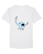 Pui de elefant Tricou mânecă scurtă guler larg Bărbat Skater