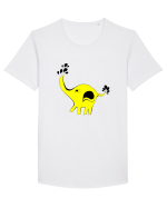 Pui de elefant Tricou mânecă scurtă guler larg Bărbat Skater