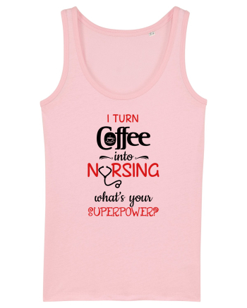 Coffee into Nursing Cotton Pink