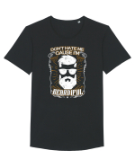 BEARDIFUL Tricou mânecă scurtă guler larg Bărbat Skater