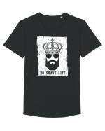 No Shave Life Tricou mânecă scurtă guler larg Bărbat Skater