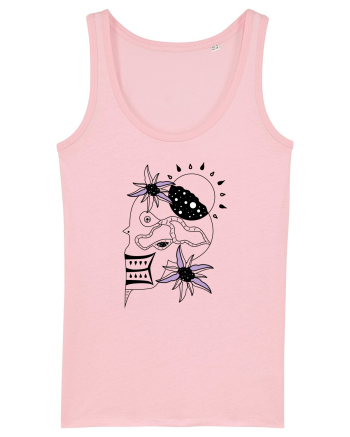 The king skull Cotton Pink
