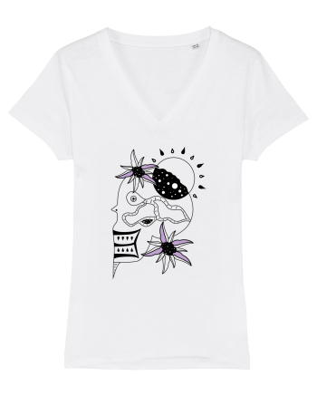 The king skull White