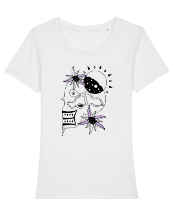 The king skull White