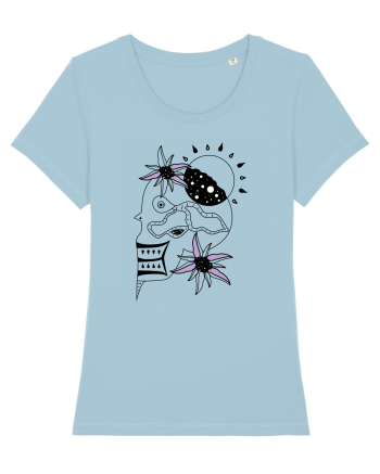 The king skull Sky Blue