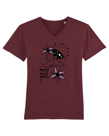 The king skull Burgundy