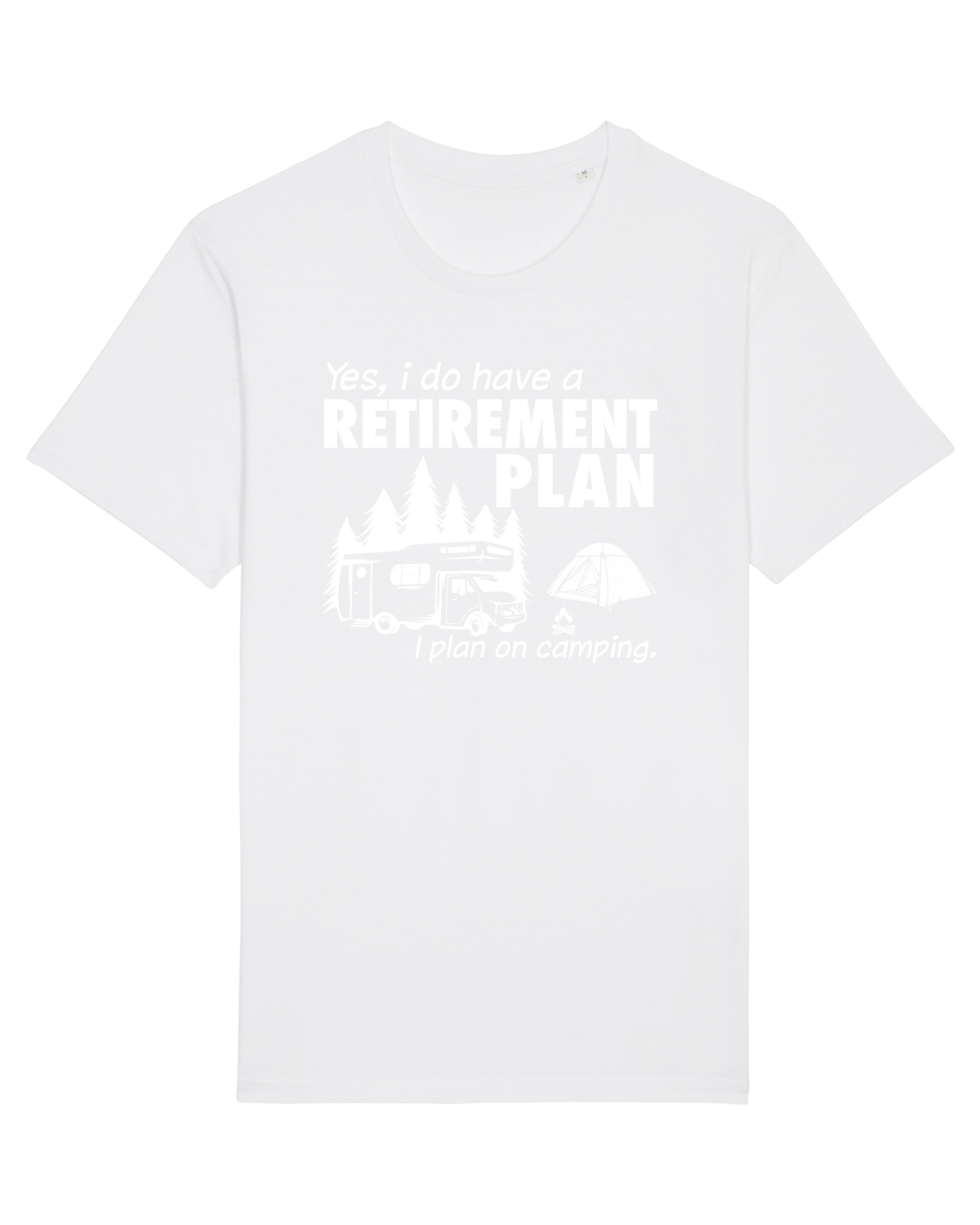 Tricou mânecă scurtă Unisex Rocker White