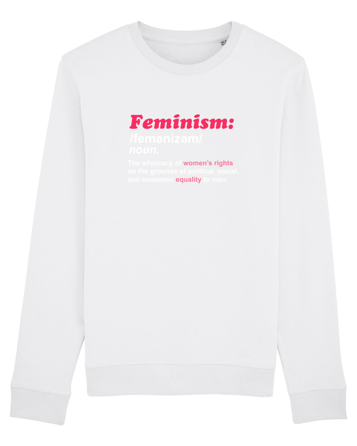 Bluză mânecă lungă Unisex Rise White