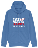 Cats make me happy Hanorac cu fermoar Unisex Connector