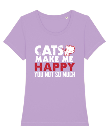 Cats make me happy Lavender Dawn