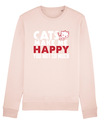Cats make me happy Candy Pink