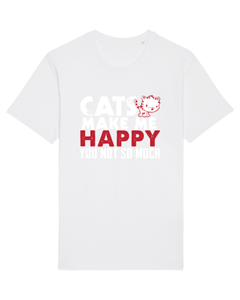 Cats make me happy White