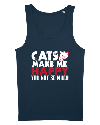Cats make me happy Navy